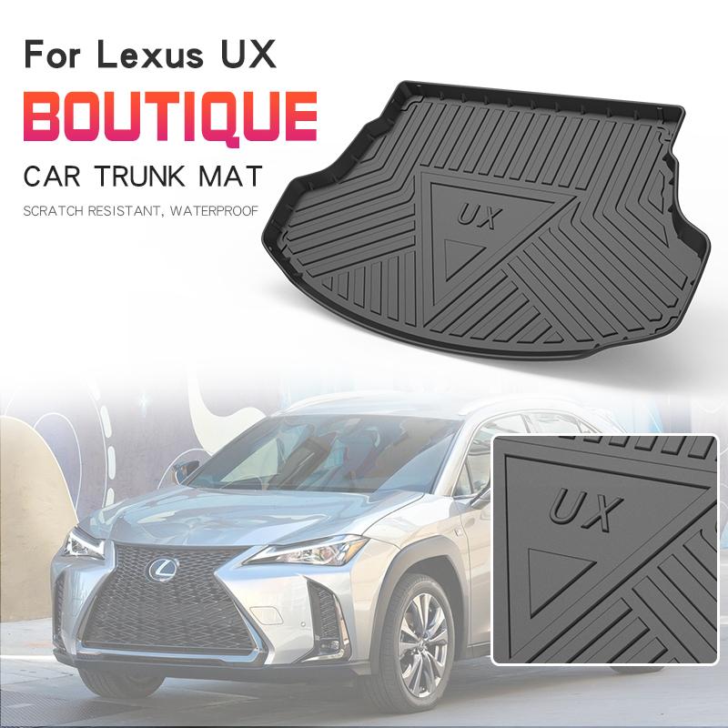Изображение товара: Коврик для багажника, износостойкий автомобильный грузовой лоток, ТПЭ, для передней и задней панели, Нескользящие аксессуары, защита, портативный для Lexus UX 2019