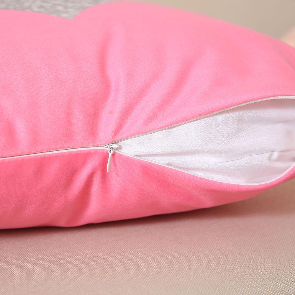 Изображение товара: Милый розовый красный слон Геометрическая Подушка Наволочка декоративная подушка для офиса домашний декор подушка диванная подушка