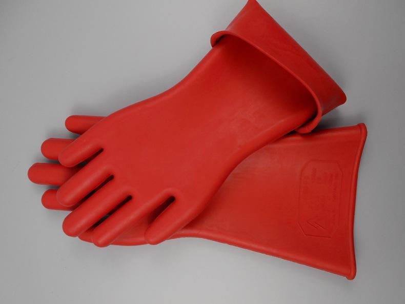 Изображение товара: Электрические Изолированные резиновые перчатки электрика 12KV защитные перчатки высокого напряжения