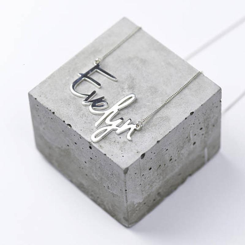 Изображение товара: Коробка из нержавеющей стали цепи ожерелье несколько шрифтов на выбор способа изготовленный на заказ табличка ожерелье, персонализированные украшения