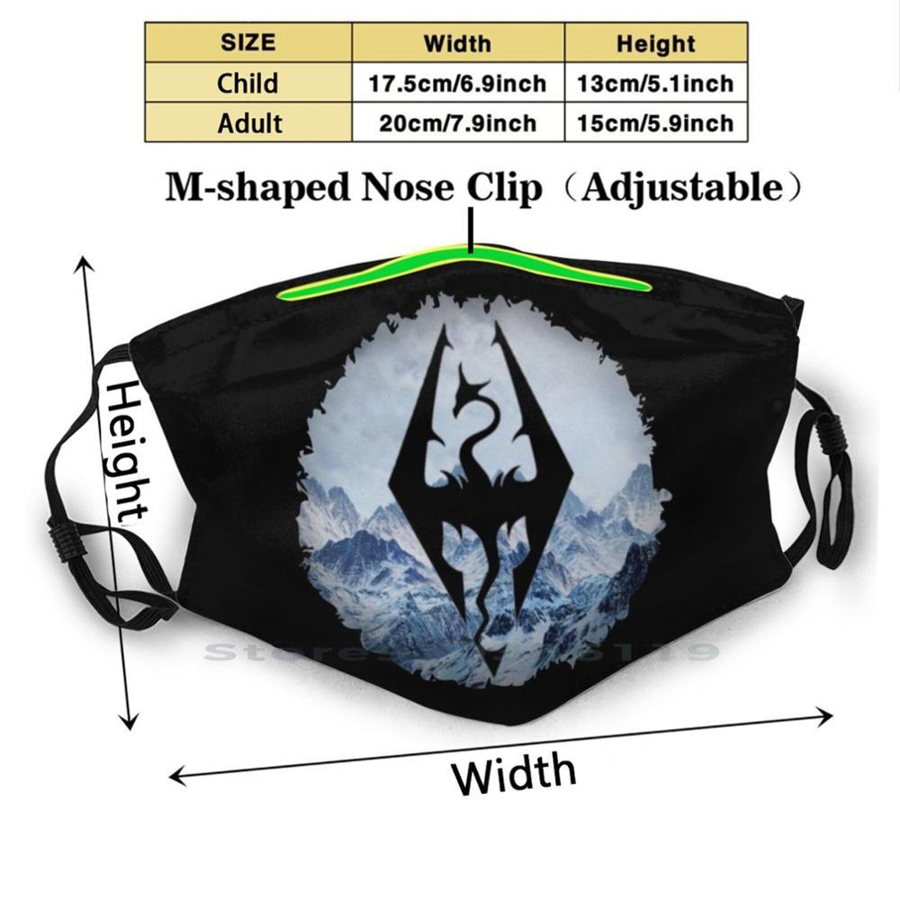 Изображение товара: Пылезащитный фильтр Skyrim для детей, смываемая маска для лица, тел. 5