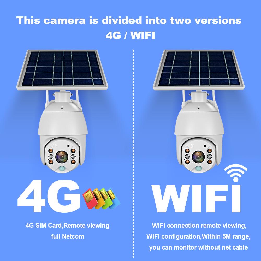 Изображение товара: Камера видеонаблюдения ZGWANG 1080p, 4G, беспроводная, с солнечной батареей