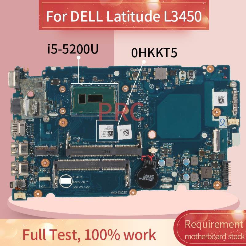 Изображение товара: CN-0HKKT5 0HKKT5 для DELL Latitude L3450 i5-5200U Материнская плата ноутбука LA-B071P SR23Y DDR3 Материнская плата для ноутбука