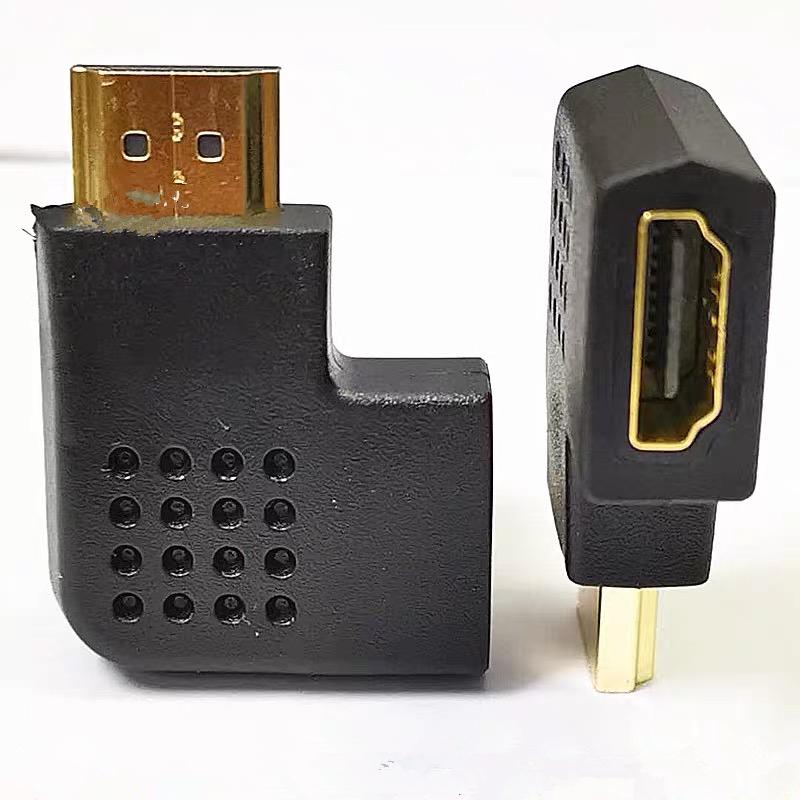 Изображение товара: Для смартфонов HDMI, 90 градусов, правый/левый угол, преобразователь HDMI в HDMI, 4K 3D 1,4, удлинитель HDMI для Roku, PS3, PS4