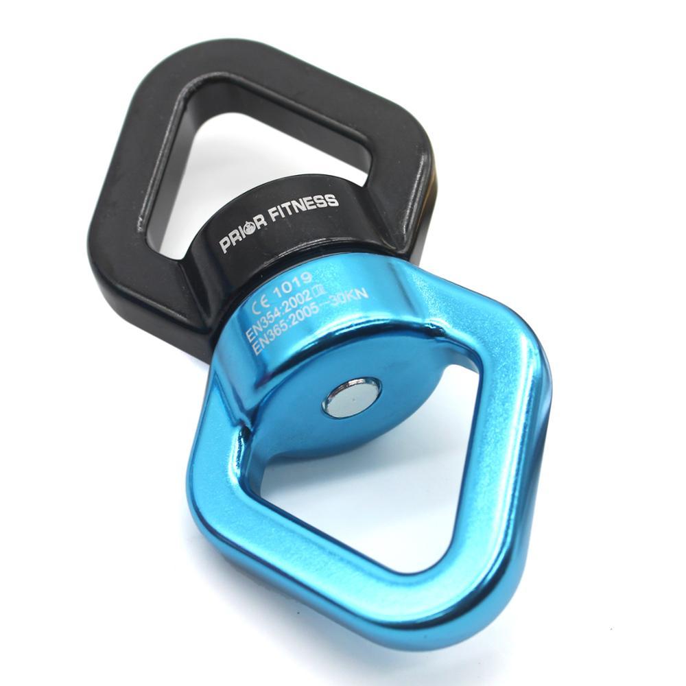 Изображение товара: 30KN Yoga Accessories Carabiner Universal Ring Gimbal climbing Rotary Connector Rotational Hammock Spinner Rope Swivel Connector