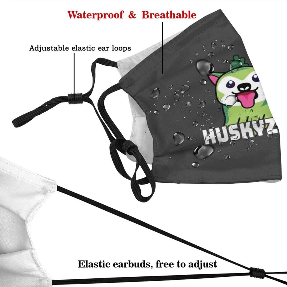 Изображение товара: Маска для лица Huskyzilla с фильтром, смешная моющаяся маска для лица для взрослых и детей, подарок для любителей хаски, щенков хаски, сибирский, Hsuky, Япония