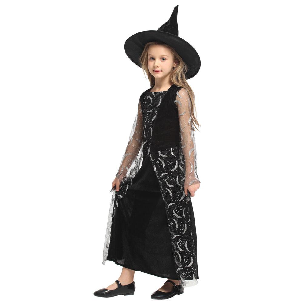 Изображение товара: Блестящий костюм волшебницы серебряной Луны для девочек; Небесный костюм волшебницы для девочек; Детские карнавальные Вечерние платья на Хэллоуин; Нарядное платье Mardi Gras