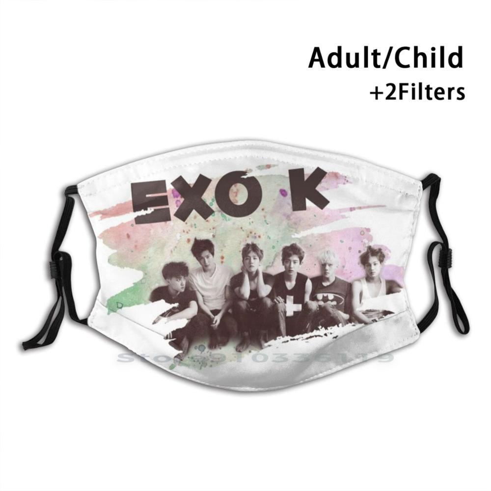 Изображение товара: Многоразовая маска для лица E - X - O K с фильтрами, детская экзопланета Kpop Xiumin Suho Baekhyun Sehun Chen Lay Do Kyungsoo Chanyeol