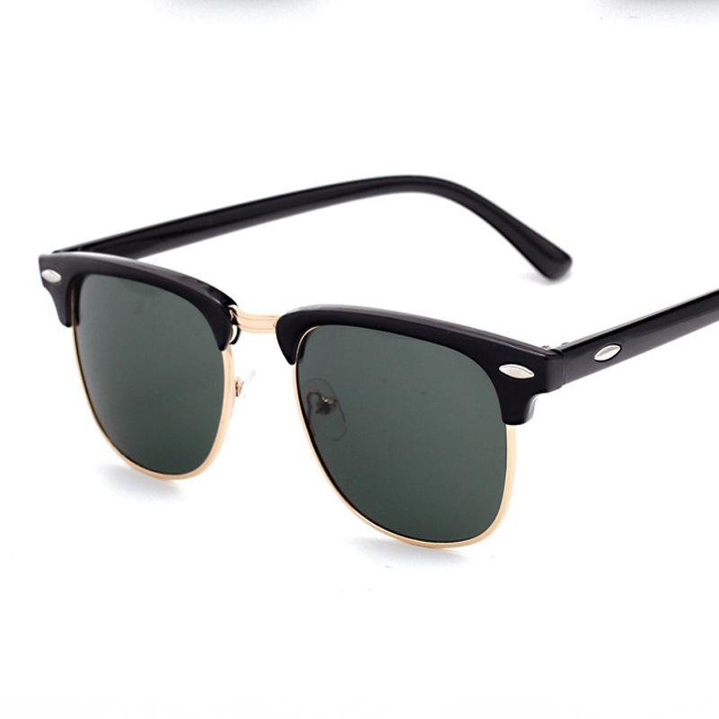 Изображение товара: Солнцезащитные очки Zerosun поляризационные для мужчин и женщин, классические брендовые дизайнерские солнечные очки унисекс, винтажные квадратные Полуободковые, с защитой от ультрафиолета
