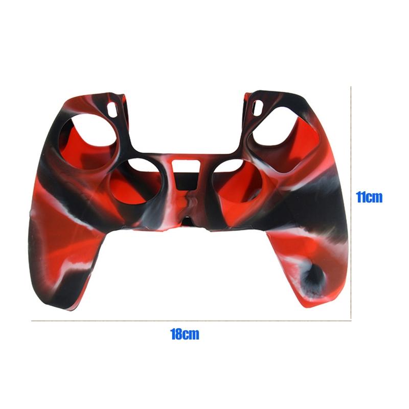 Изображение товара: Камуфляжный силиконовый чехол, защитный чехол, Стик для большого пальца, зажим для S-ony PS5