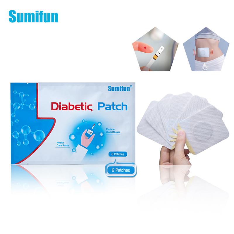Изображение товара: Sumifun 6 шт./пакет диабетические Пластыри для диабета стабилизируют уровень сбалансированности крови, снижают уровень глюкозы в крови, натуральные травы, медицинский пластырь