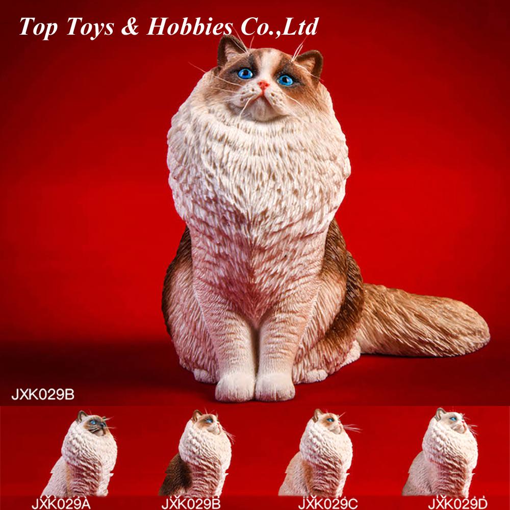 Изображение товара: В наличии JXK029 масштаб 1/6, марионетка, кот, Ragdoll, модель кошки, фигурка, модель животного, аксессуар, игрушка для домашних животных, украшение для 12 дюймов, экшн-фигурка