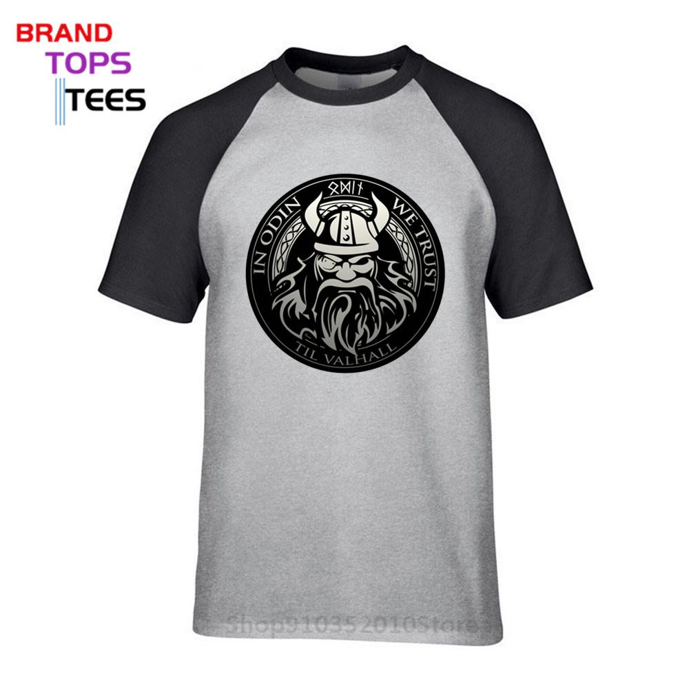 Изображение товара: Мужская футболка Vikings, Мужская футболка Vike II, Скандинавская средневековая вальгалла, сын Одина, Забавные футболки, топы, одежда