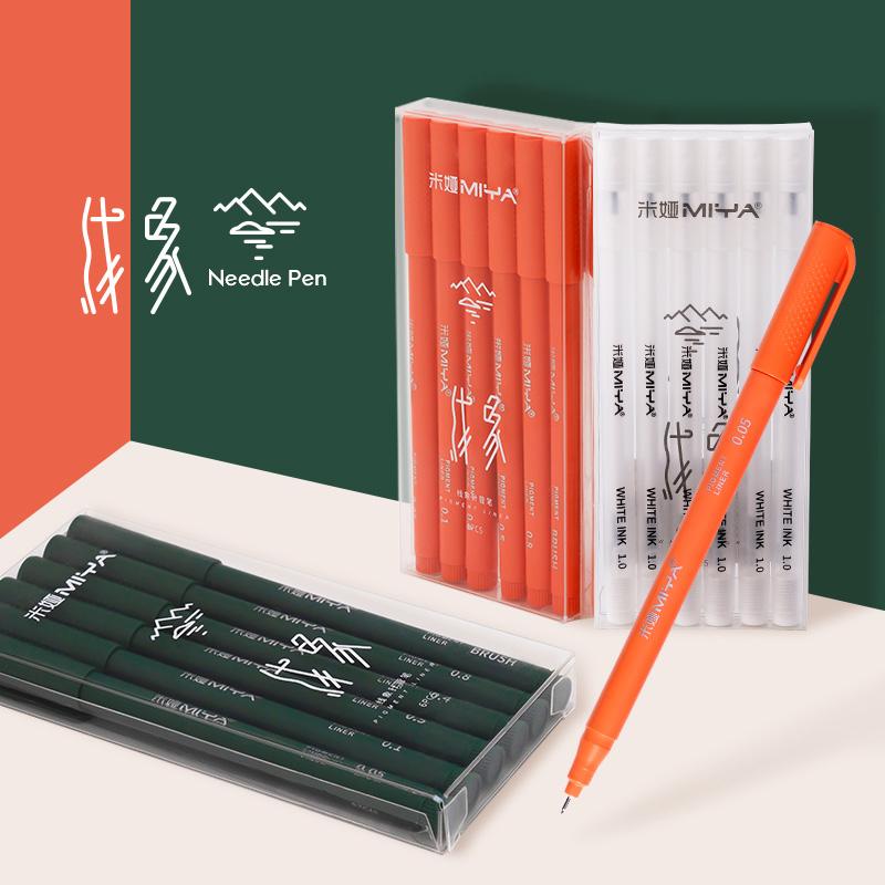 Изображение товара: Ручка-выделитель MiYA HIMI с белыми чернилами, вращающаяся на конце и многоразовые чернила для художников и детей
