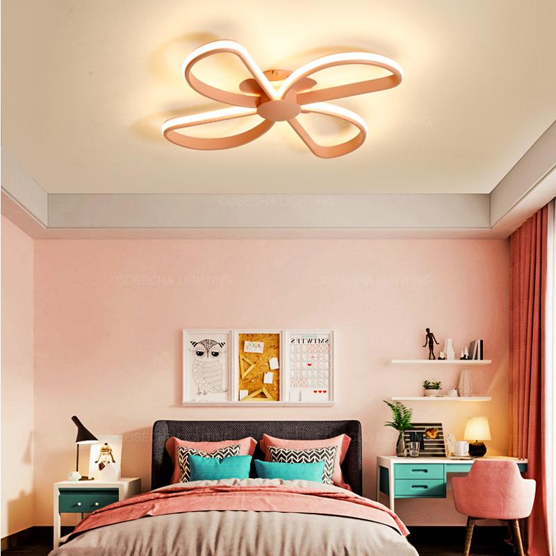 Изображение товара: Белый светодиодный потолочный светильник s розовый потолочный светильник синий для детской спальни с регулируемой яркостью потолочный светильник для гостиной кухни прихожей