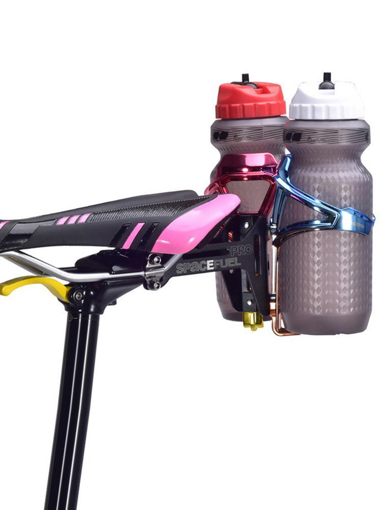 Изображение товара: Переходник для велосипедной бутылки, алюминиевое седло с двойным адаптером для горного велосипеда, держатель для бутылки, аксессуары для верховой езды