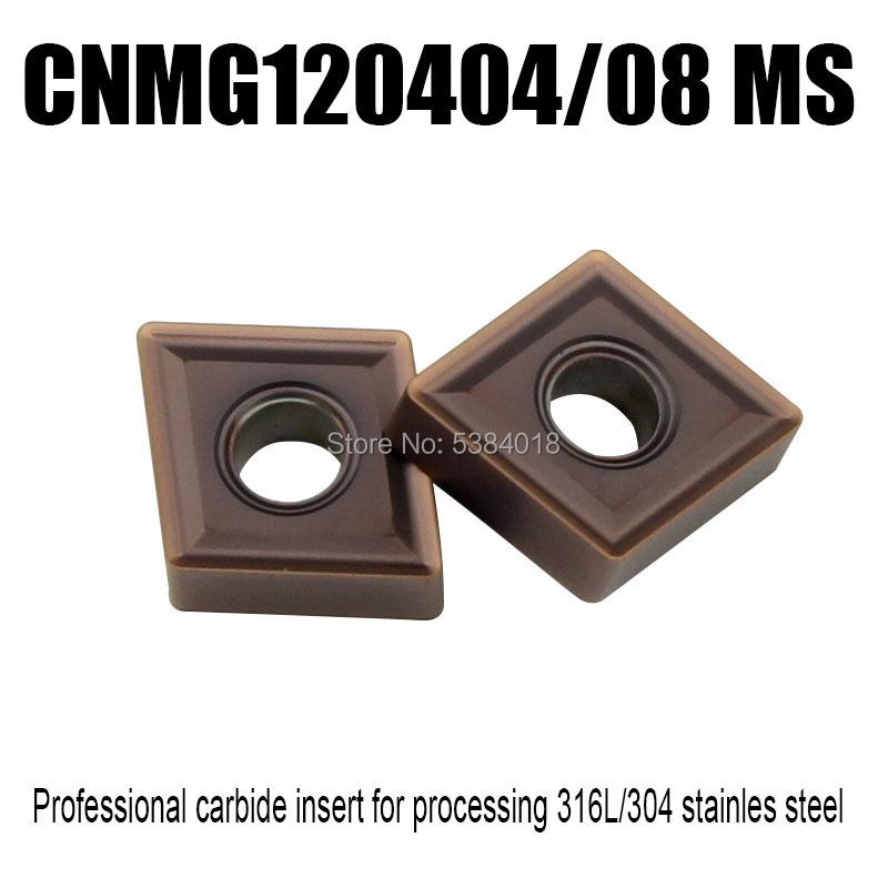 Изображение товара: CNMG120404 MS CNMG120408 MS фрезы для станка с ЧПУ карбидная фотовспышка для обработки нержавеющей стали