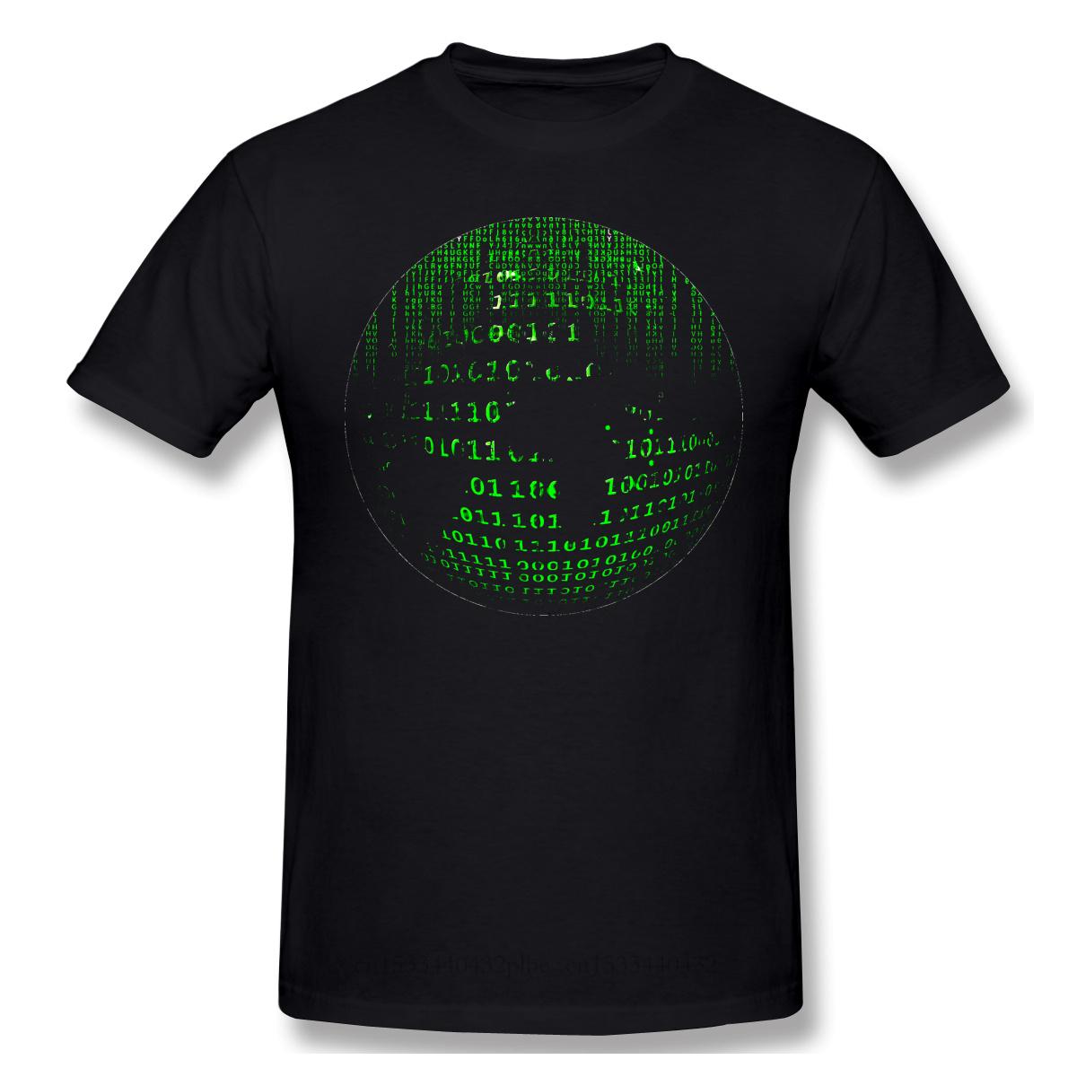 Изображение товара: The Matrix Neo научно-Фантастические футболки для экшн-фильма для мужчин с матрицей Mo Мужская футболка забавная хлопковая Футболка с круглым вырезом 2020