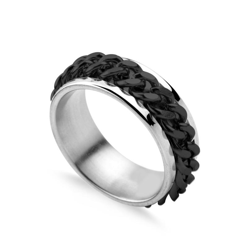 Изображение товара: 1 шт. мужское кольцо из титановой стали, вращающееся кольцо, Открытое кольцо для пива, ювелирные изделия для вечеринки, модное креативное кольцо, открывалка для пивных бутылок