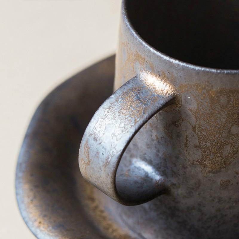 Изображение товара: Креативная винтажная чашка для чая керамическая кофейная чашка Экологичная посуда кружки чашки для чая чайные чашки турецкий Kahve Fincan Takimlari чайная посуда AC50CK