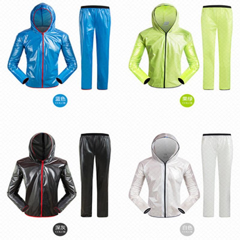 Изображение товара: Дождевик для мужчин и женщин, непромокаемый костюм, светильник для мотоцикла и велосипеда
