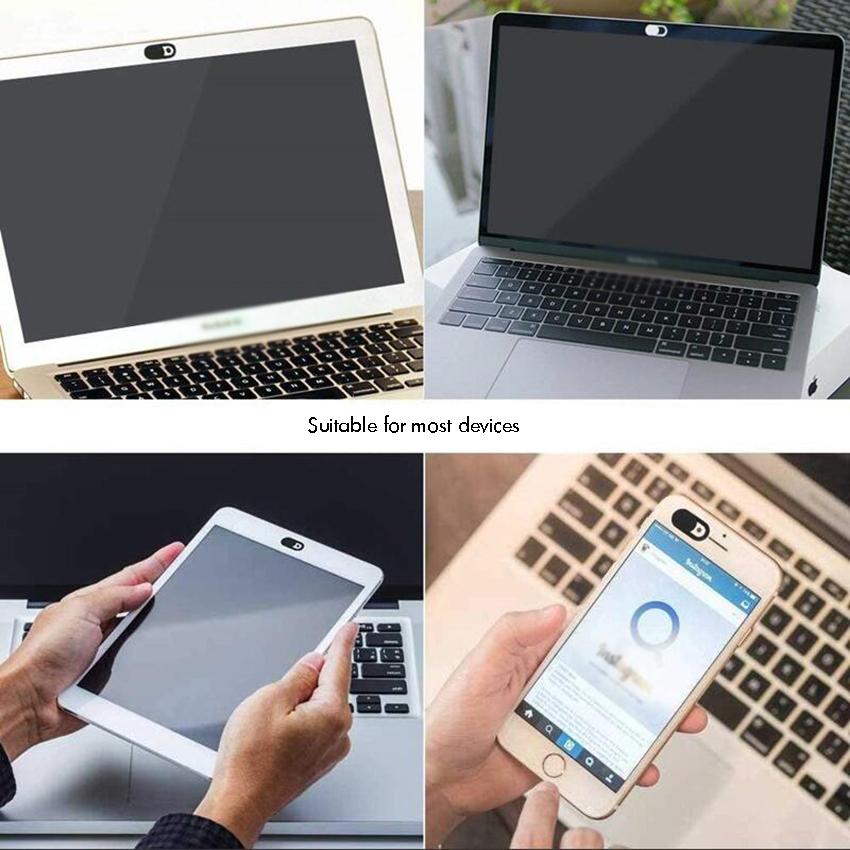 Изображение товара: Крышка веб-камеры для ноутбука, ультратонкая крышка с круглым отверстием для камеры ноутбука, блокировщик слайдов для компьютера, планшета, ноутбука, 3 цвета