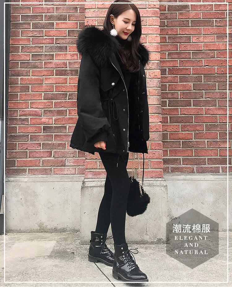 Изображение товара: FNOCE 2020 зимние женские пуховые парки, куртка, уличная молодежная мода, повседневная однотонная длинная одежда с капюшоном и хлопковой подкладкой