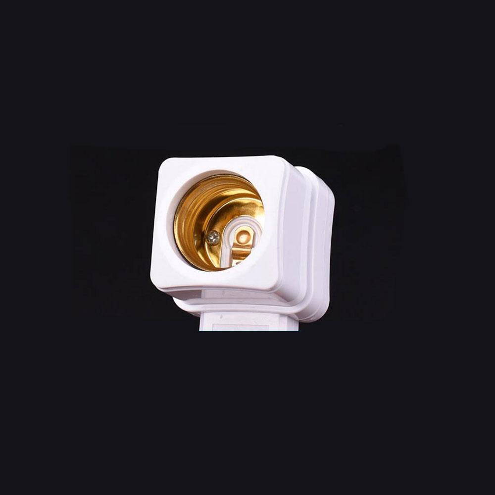 Изображение товара: 1 шт. практичный белый E27 Светодиодный светильник розетка Держатель адаптер конвертер ВКЛ/ВЫКЛ для лампы