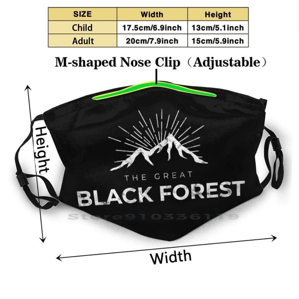 Изображение товара: Черная лесная многоразовая маска для лица с фильтрами для детей возраст империй игровой Wololo Aoe Классическая игра паровой возраст империй