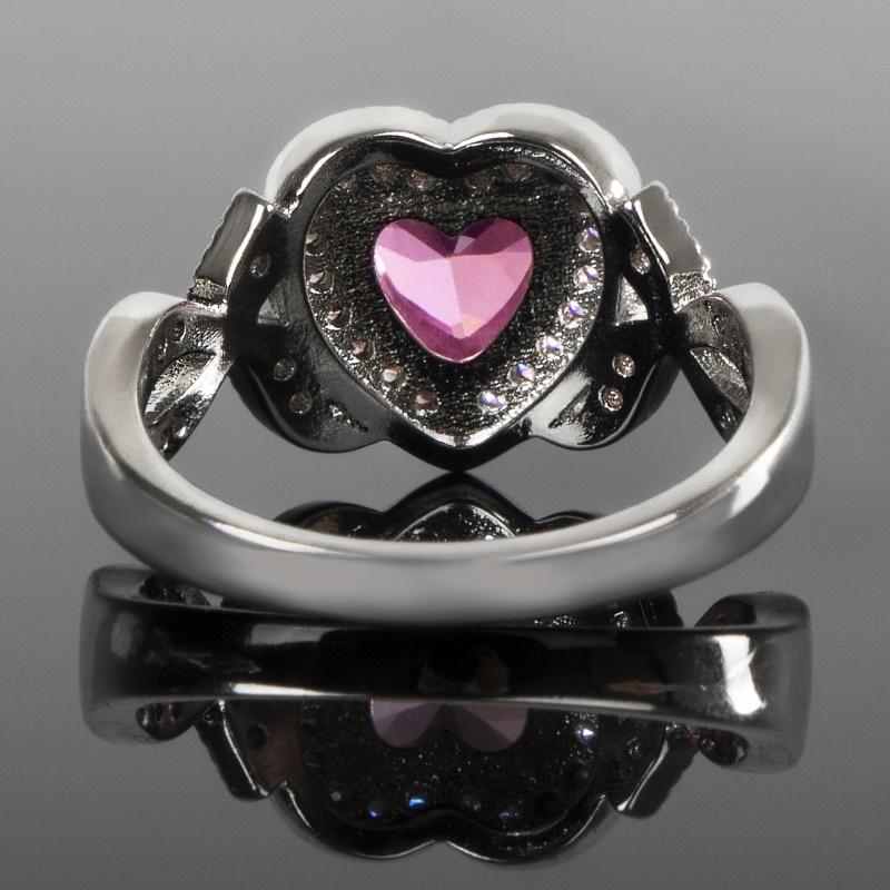 Изображение товара: Роскошное кольцо Jellystory из стерлингового серебра 925 пробы, очаровательное кольцо с розовым цирконием в форме сердца, ювелирные изделия из драгоценных камней для женщин, для свадьбы и помолвки