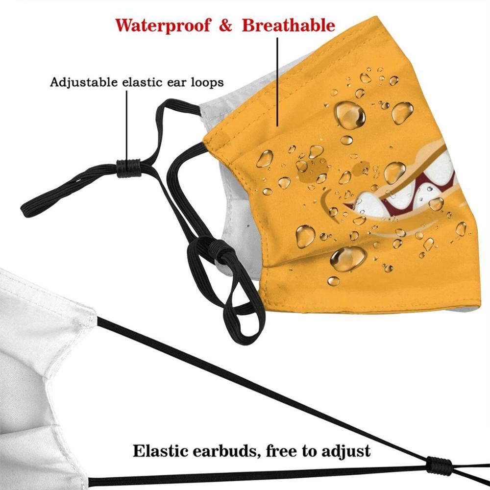 Изображение товара: Страшный милый Рот Монстра для Хэллоуина рот дизайн Пылезащитный фильтр смываемая маска для лица дети страшный милый монстр страшный милый