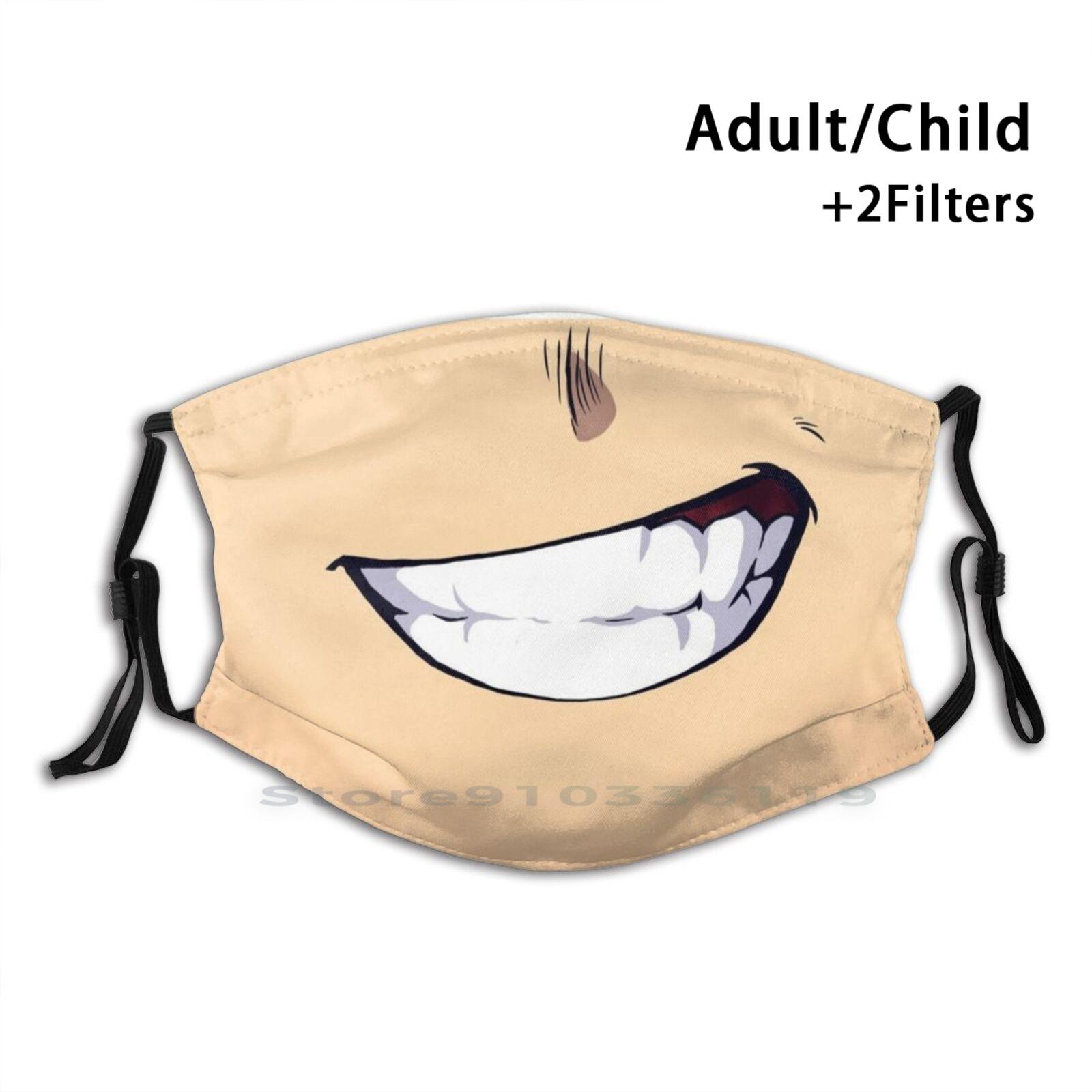 Изображение товара: Bakugou маска для рта с принтом многоразовая маска Pm2.5 фильтр маска для лица детская маска для защиты животных Kawaii пушистая маска для защиты рта аниме