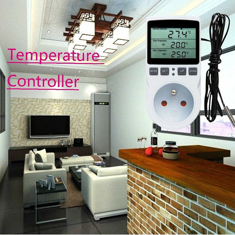Изображение товара: 1 шт. цифровой контроллер термостата электрический регулятор термостата регулятор температуры розетка таймер