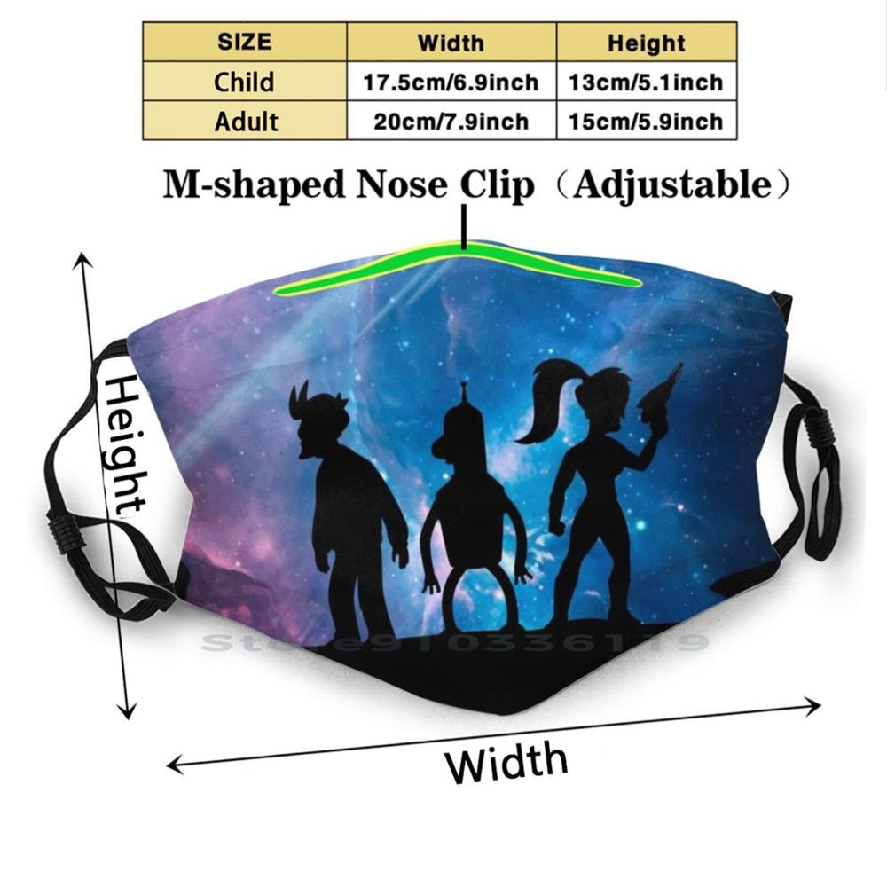 Изображение товара: Пылезащитная моющаяся маска для лица Futu Design с фильтром, Детская сиреневая, фри, галактика, космос