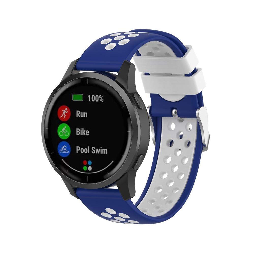 Изображение товара: Ремешок силиконовый для смарт-часов Garmin Vivoactive 4, сменный Браслет для Samsung Galaxy Watch 46 мм