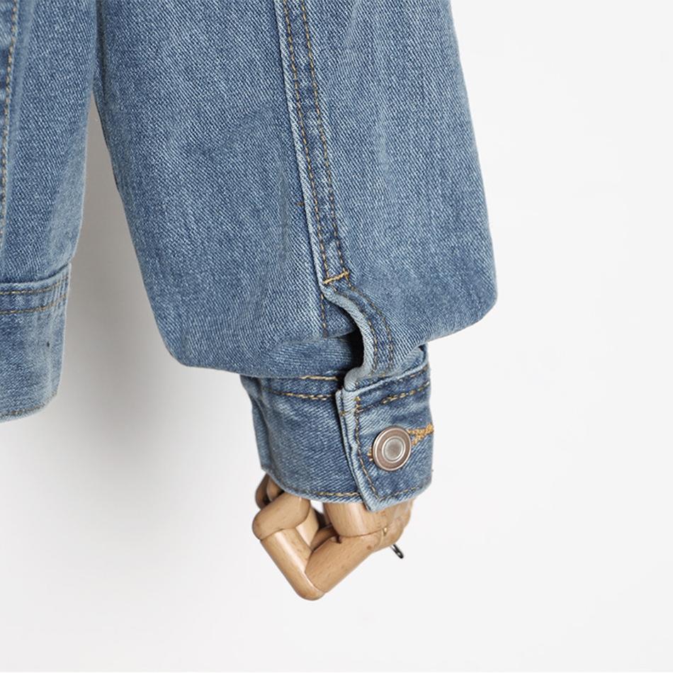 Изображение товара: Женская джинсовая куртка, однобортная куртка-Авиатор на шнуровке, уличная одежда, осень 2020