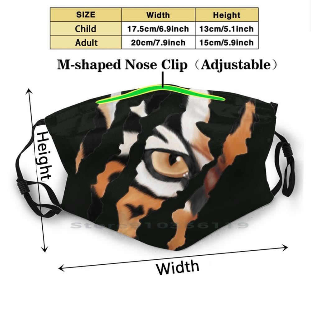 Изображение товара: Забавная моющаяся маска для лица для взрослых и детей с фильтром Tiger Tigers Tiger Lovers Tigerking Tiger King Tigerlovers Cute