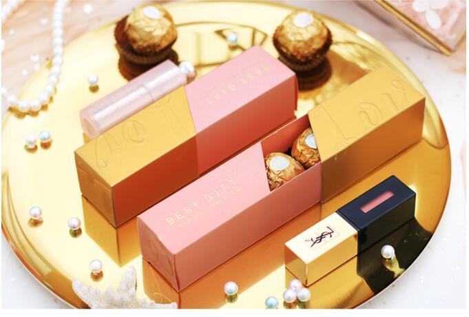 Изображение товара: Коробка для конфет с губной помадой, новинка, креативная свадебная коробка для конфет, для свадьбы, для дня рождения, для вечеринок, конфета, континентальная подарочная упаковка, подарочная коробка