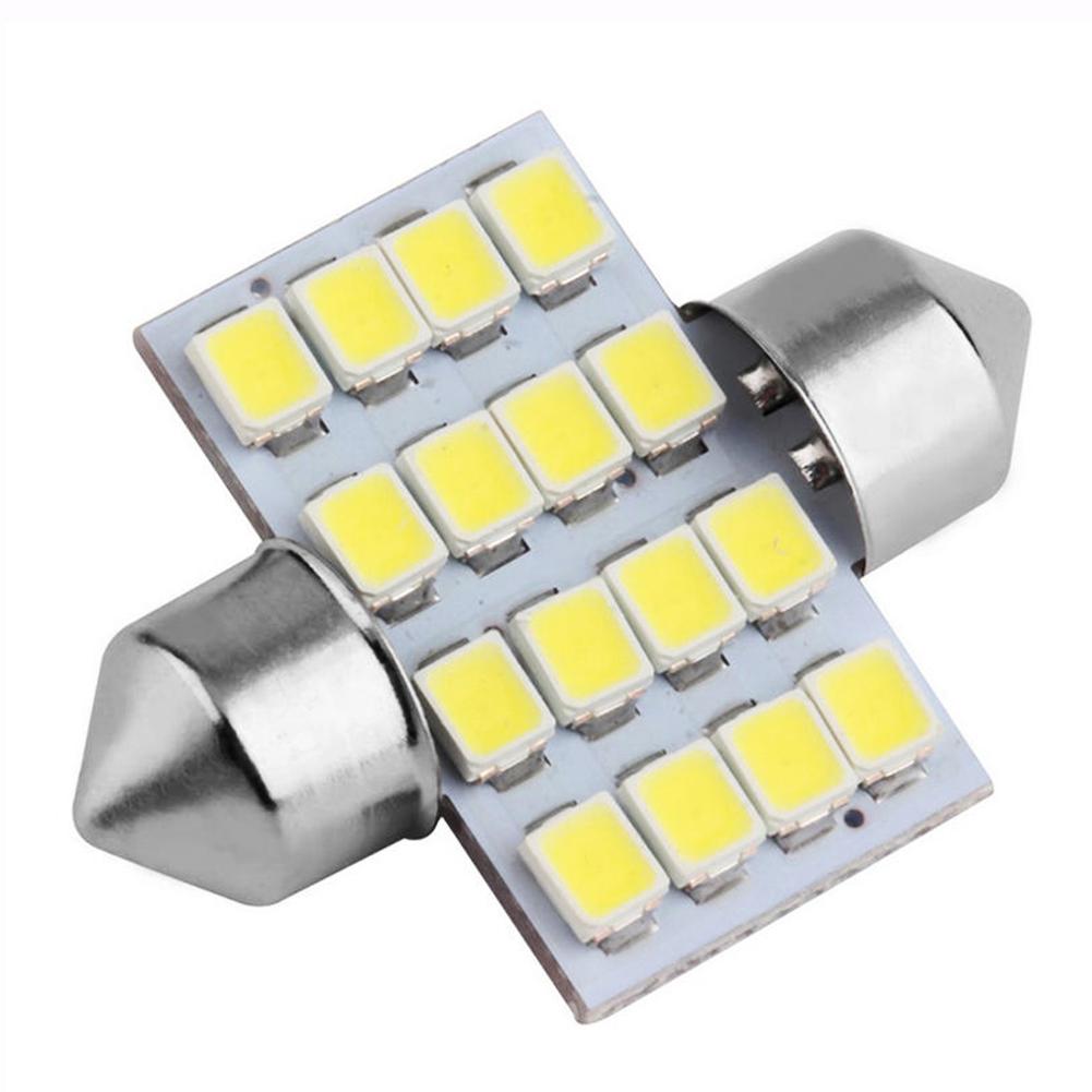 Изображение товара: 16SMD LED DC 12V Car Auto White Reading Interior Dome Light Festoon Bulbs Lamp