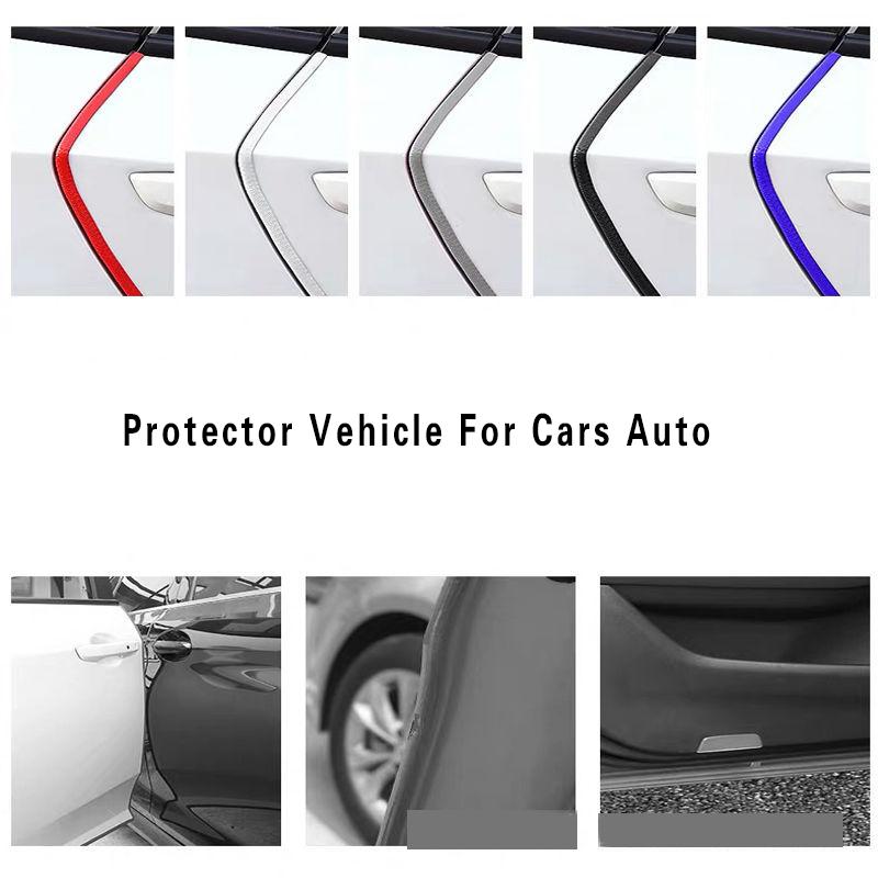 Изображение товара: Резиновые защитные полоски для дверей автомобиля, 5 м, дверные молдинги клейкая Защита от царапин для автомобилей