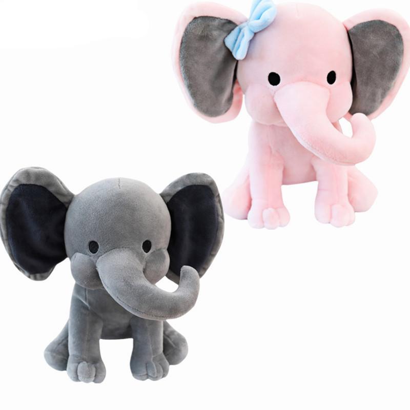 Изображение товара: Лидер продаж, 25 см, милая плюшевая игрушка-слон, детская Спящая кукла, милый мягкий слон, детская игрушка, сопровождение детской модели, для девочек