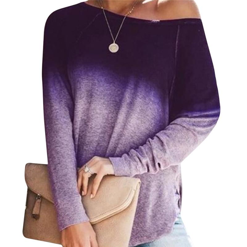 Изображение товара: Женская рубашка с длинным рукавом «летучая мышь» и открытыми плечами