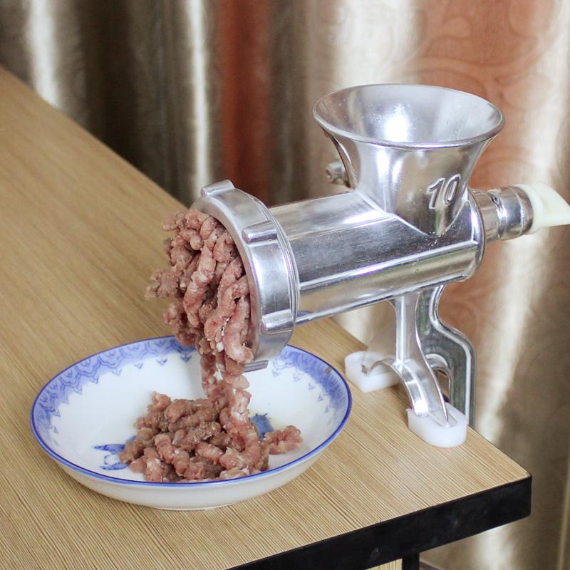 Изображение товара: Ручная мясорубка из алюминиевого сплава, колбасная Мясорубка с настольным зажимом, кухонные бытовые инструменты