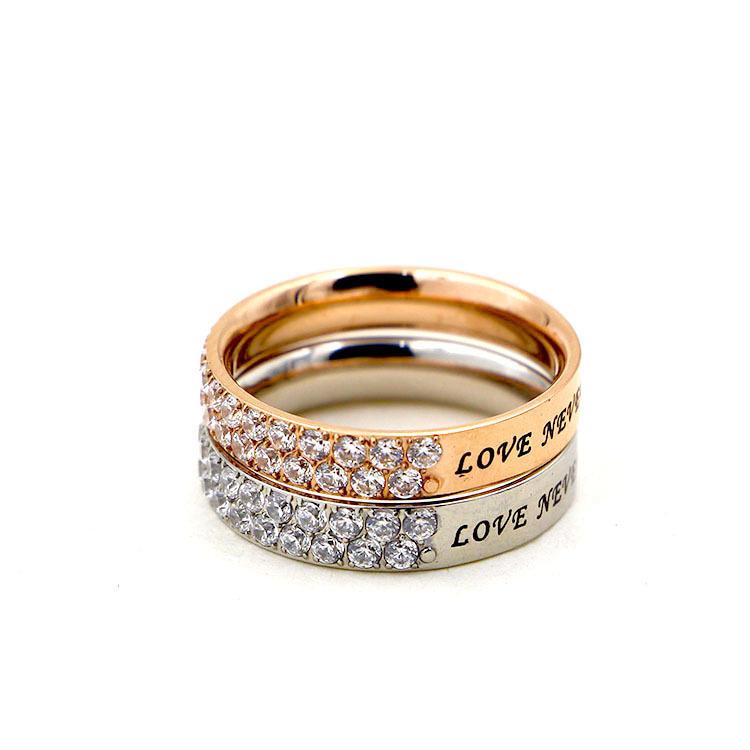 Изображение товара: Двухрядное кольцо с ЧПУ, ретро, английское кольцо для пары, Корейская версия, кольцо с указательным пальцем из титановой стали