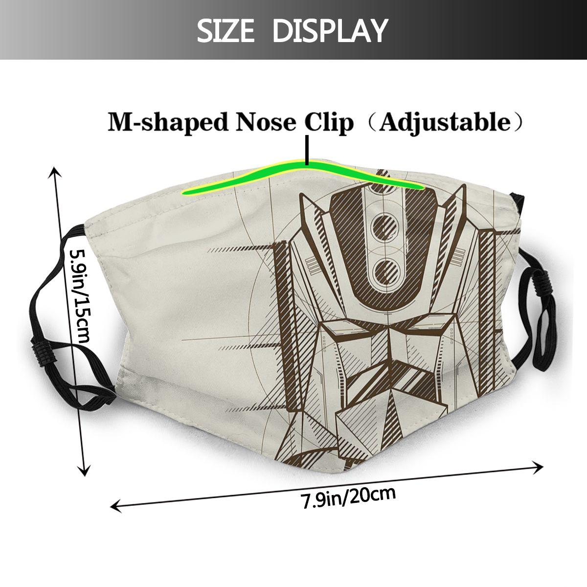 Изображение товара: 076 проект Grendizer многоразовая маска для лица с принтом в виде рта с фильтрами защита от дымки защита от холода Муфельная Крышка для мужчин и женщин