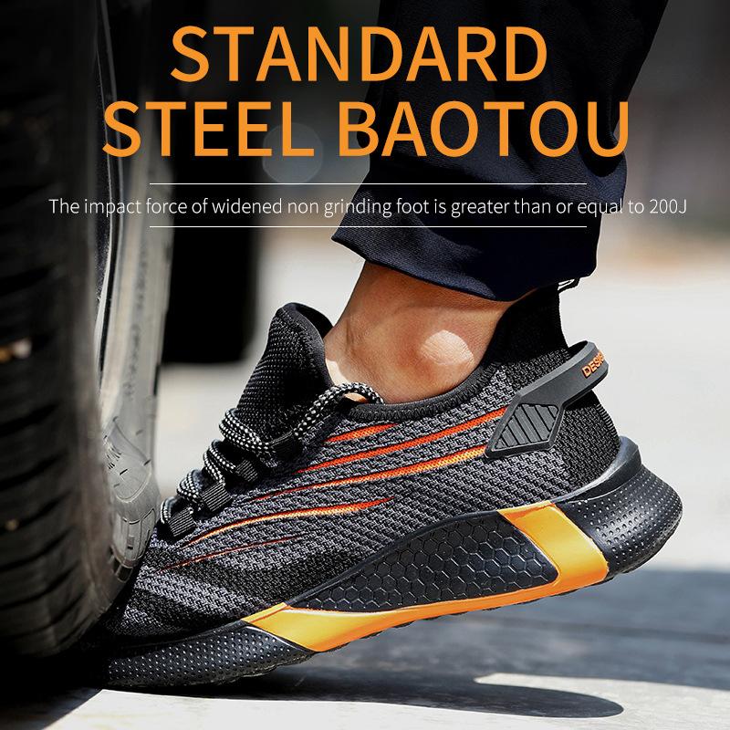 Изображение товара: Мужская защитная обувь, со стальным носком, с защитой от ударов, прокалывания, 2020