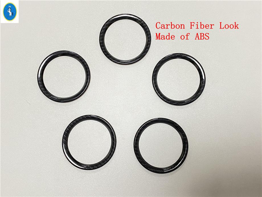 Изображение товара: ABS углеродное волокно внешний вид приборной панели кондиционера вентиляционное отверстие для выпускного отверстия обшивка подходит для Suzuki Vitara 2015 - 2020 аксессуары