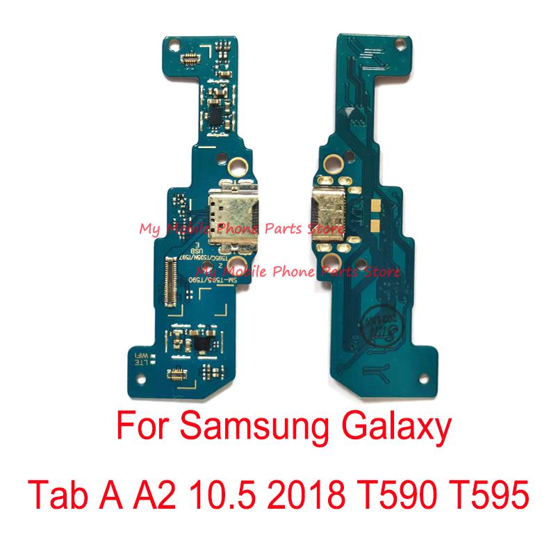 Изображение товара: Оригинальная зарядная док-станция USB с гибким кабелем для Samsung Galaxy Tab A A2 10,5 2018 T590 T595 SM-T590 T595C T595N T597, зарядная плата