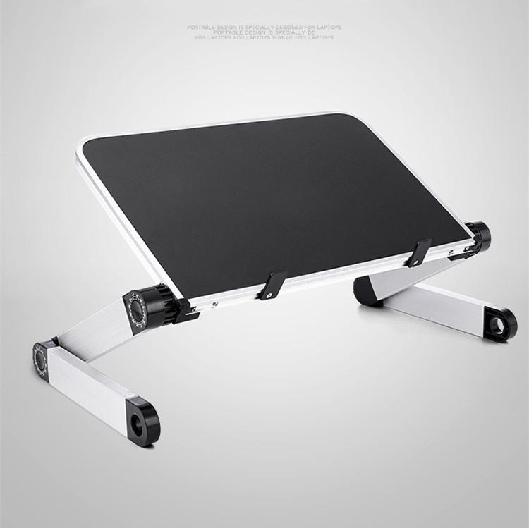 Изображение товара: Мини-подставка для ноутбука, круглый стол для кровати, дивана, регулируемая многофункциональная эргономичная высота, угол обзора 360 градусов