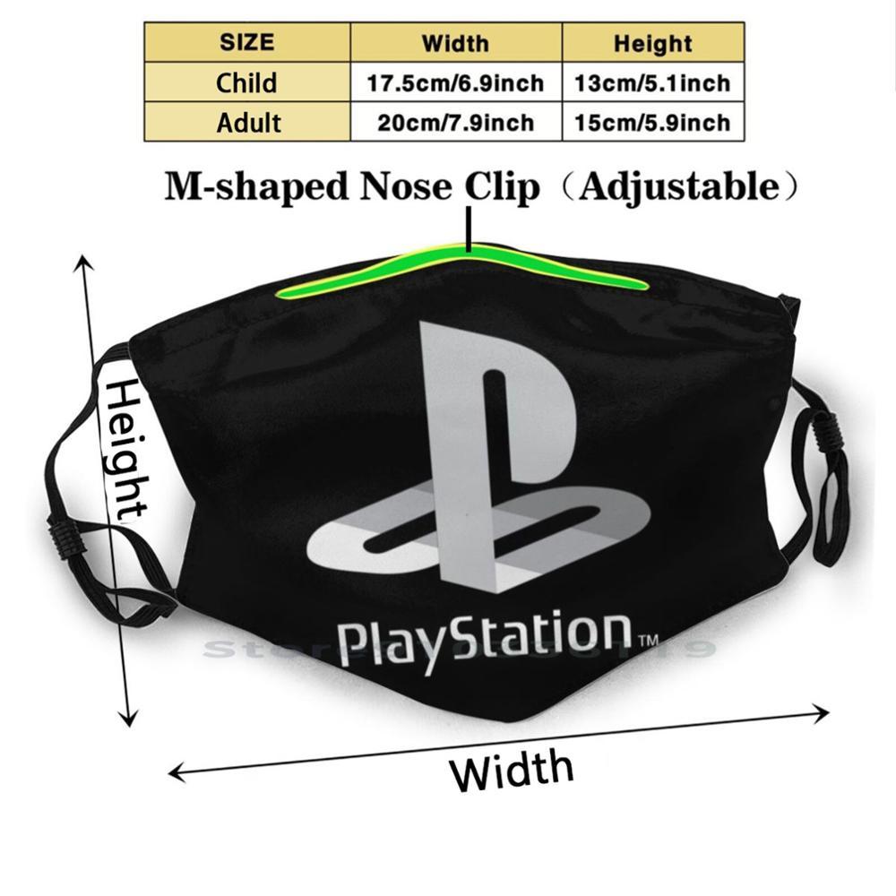 Изображение товара: Многоразовая маска для лица с фильтрами для детей Playstation